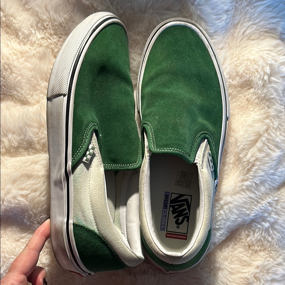 Vans Green Sneakers Slip-On Casual Style